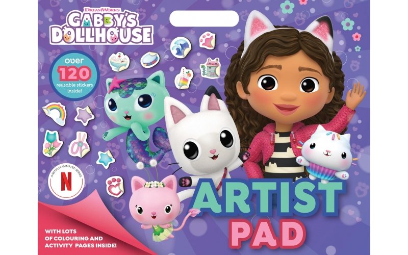 Gabby's Dollhouse A3 malebog m. klistermrker